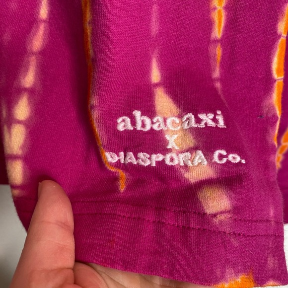 NWT Abacaxi x Diaspora Co. Tie Dye Long Sleeve Top Cotton - Picture 4 of 7